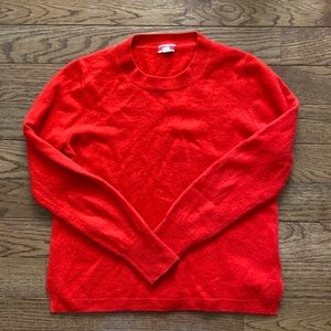 Red Cashmere J Crew Sweater